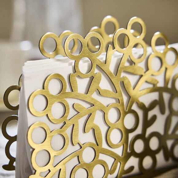 Ikea Vinterfint Napkin Holder Gold 505.799.70 Grt Year Round Quick Ship New 2024 - Picture 4 of 7